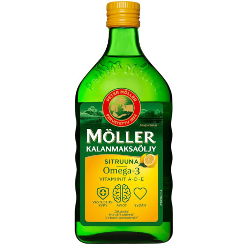MöLLER (Моллер Омега 3) рыбий жир вкус лимона, 500 мл