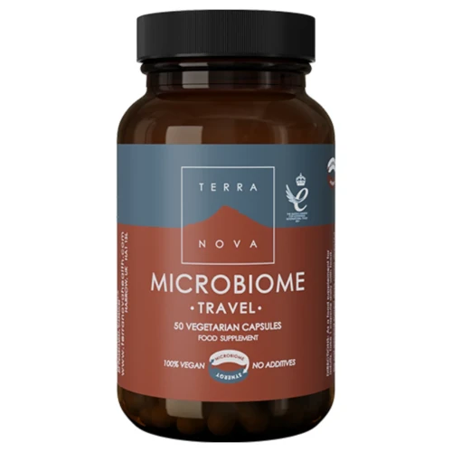 Молочно-кислые бактерии и буларди Terranova Microbiome Travel 50 капс