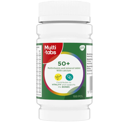 Мультивитамины для зрелых людей Multi-tabs 50+, 100 табл