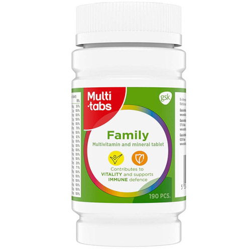 Multi-tabs Family. Витаминно-минеральный комплекс для всей семьи. 190 табл.