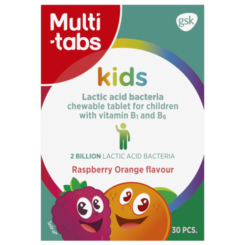 Молочно-кислые бактерии для детей от 3 лет Multi-tabs Kids maitohappobakteeri, 30 шт