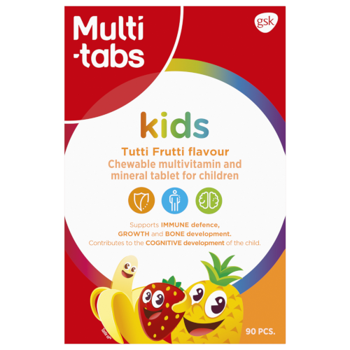 Витаминный комплекс для детей Multi-tabs Mini Tutti-frutti вкус тутти фрутти, 90 табл