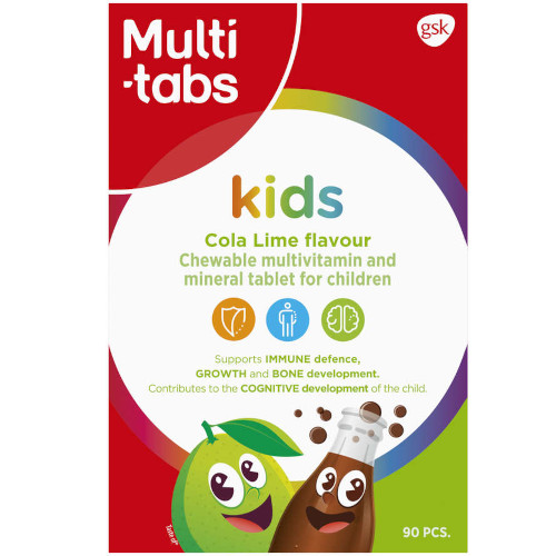 Витаминный комплекс для детей Multi-tabs Kola-lime, 90 табл