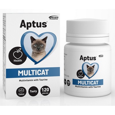 Витаминная добавка для кошек Aptus MULTICAT, 120 табл