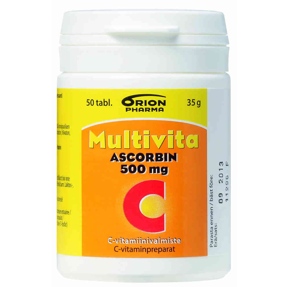 Витамин С Multivita Ascorbin Long, 50 табл.