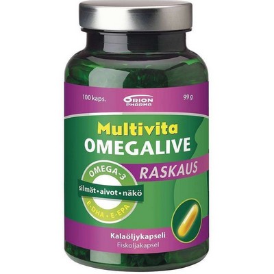 Омега 3 для беременных Multivita Omegalive Raskaus, 100 капс