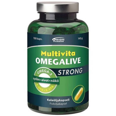 Концентрированные Омега 3 Multivita Omegalive Strong, 100 капс