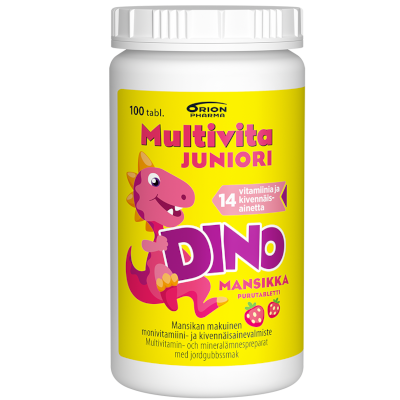 Multivita Juniori Dino. Витаминно-минеральный комплекс для детей. 100 табл.
