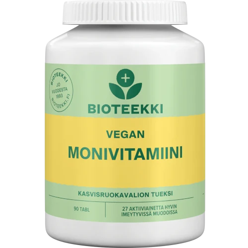 Мультивитамины для веганов Bioteekki Vegan Monivitamiini, 90 табл