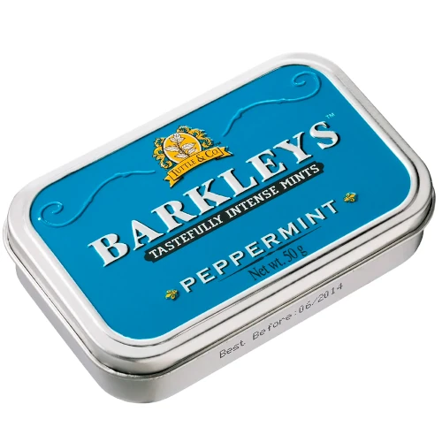 Мятные леденцы в металлической баночке Barkleys Peppermint 50 гр