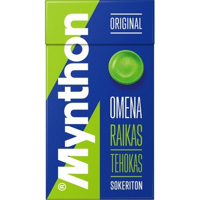 Леденцы без сахара с витамином С Mynthon вкус яблоко, 31 гр