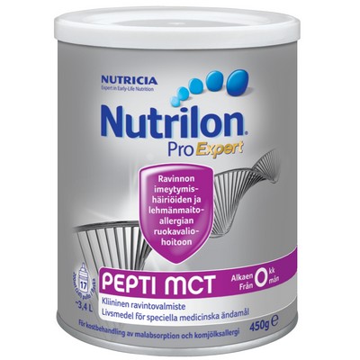 Сухая детская смесь с рождения NUTRILON PEPTI MCT, 450 гр