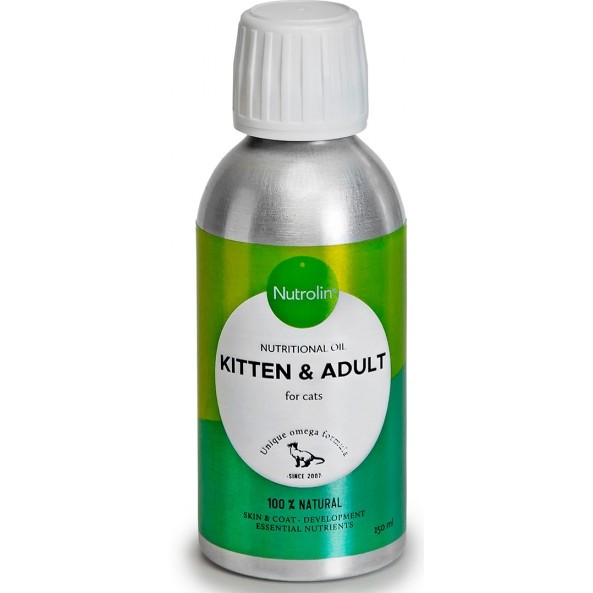 Витаминное пищевое масло для кошек и котят Nutrolin Kitten & Adult, 150 мл