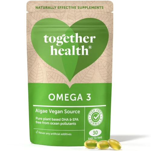 Омега-3 из морских водорослей веганская Together Health Omega-3, 30 капс