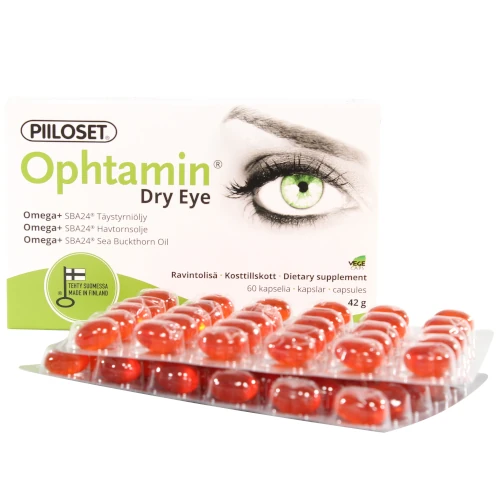 Омега для глаз Piiloset Ophtamin Dry Eye, 60 капс