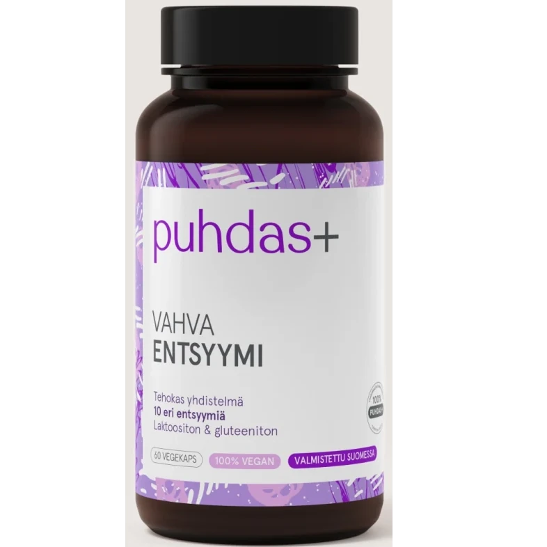 Пищеварительные ферменты Puhdas+ Vahva Entsyymi 60 капс