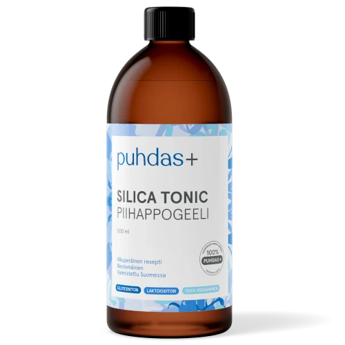 Жидкий кремний для желудка Puhdas+ Silica Tonic Piihappogeeli, 500 мл