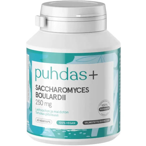 Сахаромицеты буларди (пробиотики) Puhdas+ Saccharomyces boulardii, 60 капс