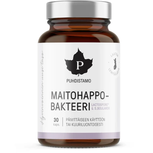 Сахаромицеты буларди (пробиотики) Puhdistamo Maitohappobakteeri + Boulardii, 30 капс