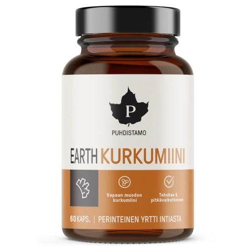 Куркумин Puhdistamo EARTH Kurkumiini, 60 капс