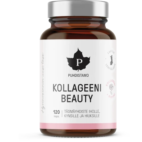Витамины для кожи ногтей и волос Puhdistamo Kollageeni Beauty, 120 табл