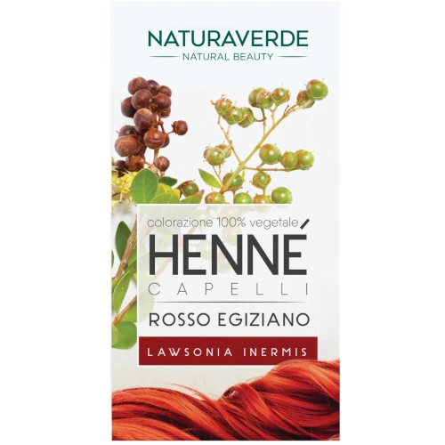 Растительная натуральная краска для волос Naturaverde Henna Egyptian Red красный