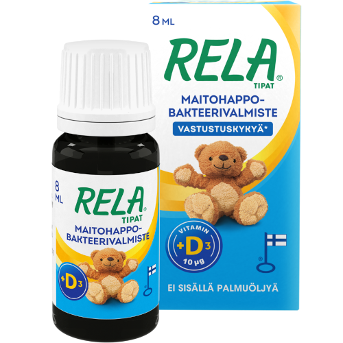 RELA drops + D3. Кисломолочные бактерии+ витамин D3. Капли. 10 мл