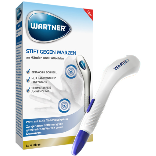 Ручка против бородавок WARTNER Stift gegen Warzen 2.0