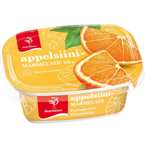 Апельсиновый конфитюр Saarioinen Appelsiinimarmeladi, 230 гр