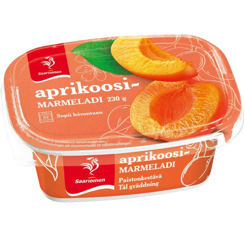 Абрикосовый конфитюр Saarioinen Aprikoosimarmeladi, 230 гр