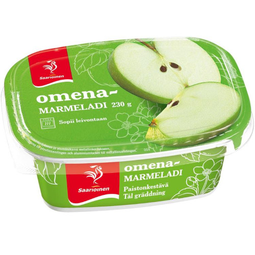 Яблочный конфитюр Saarioinen Omenamarmeladi, 230 гр