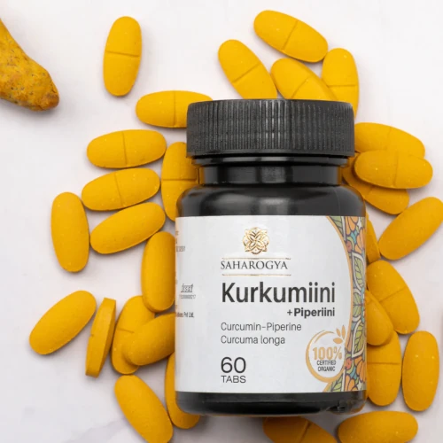Куркумин +пеперин Saharogya Kurkumiini + Piperiini 750 mg, 60 табл
