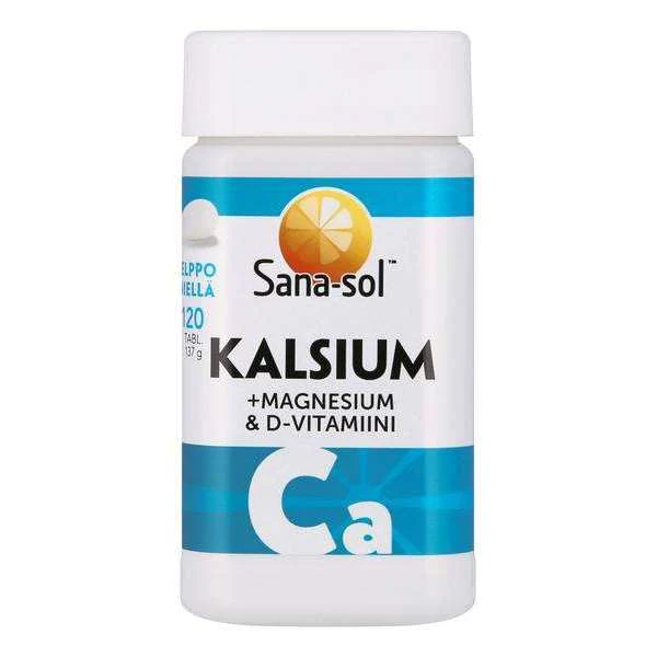 Кальций, Магний витамин D3 Sana-sol Kalsium, 120 табл