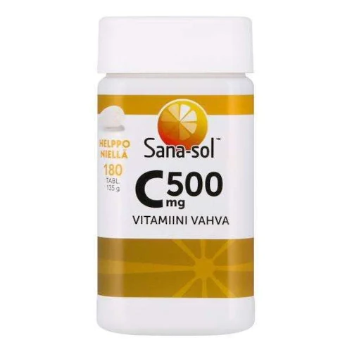 Витамин С Sana-sol C-vitamiini – Vahva 500 mg, 180 табл.