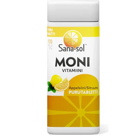 Комплексные витамины Sana-sol Multivitamin, 100 табл с апельсиновым вкусом