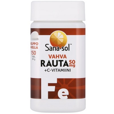 Железо и витамин С Sana-sol Strong Iron 50 Mg + Vitamin C 150 табл
