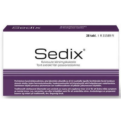 Пассифлора от тревожности Sedix 200 mg 28 табл