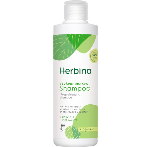 Шампунь для глубокой очистки Herbina syväpuhdistava shampoo, 250 мл