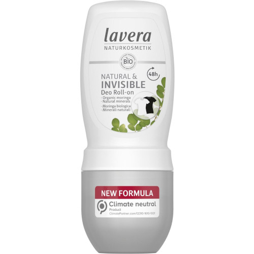 Шариковый дезодорант без алюминия Lavera Roll-On Deo NAT. & INVISIBLE, 50 мл