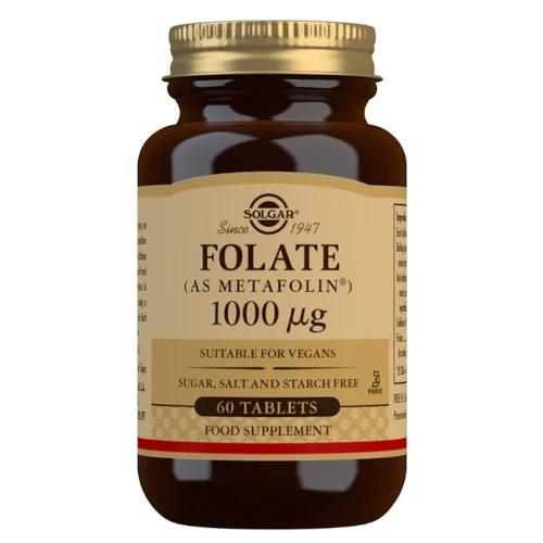 Фолиевая кислота Solgar Folacin 1000 мкг, 60 табл