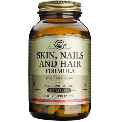 Витамины для волос, ногтей и кожи Solgar Skin, Nails And Hair Formula, 120 табл