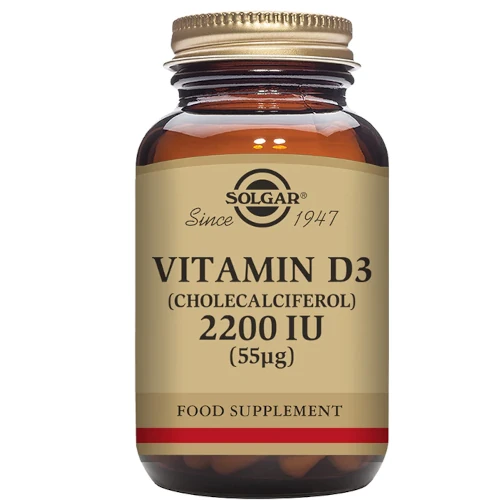Витамин D3 Солгар Solgar Vitamin D3 55 µg, 50 капс