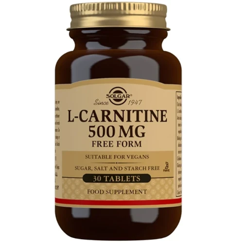 Аминокислота L-карнитин Solgar Acetyl L-Carnitine 500 мг, 30 капсул