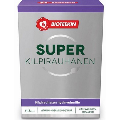 Комплекс витаминов для щитовидной железы Bioteekin Super Kilpirauhanen, 60 капс