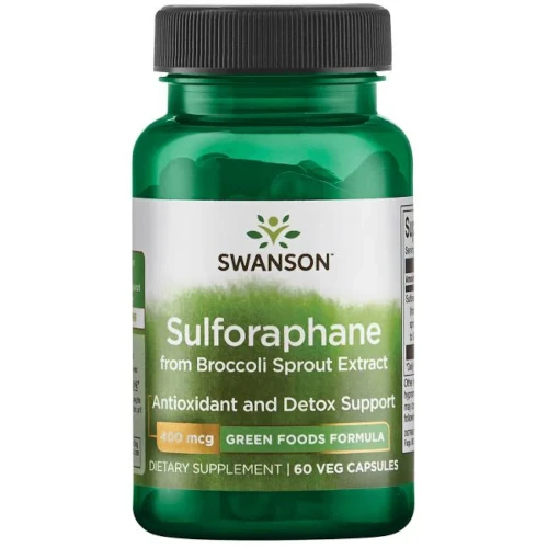 Сульфорафан (из ростков брокколи) Swanson Sulforaphane, 60 капс