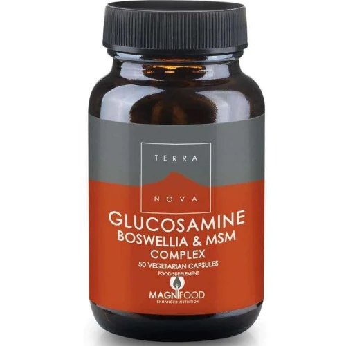 Комплекс для суставов глюкозами, босвеллия и MSM Terranova Glukosamiini, Boswellia & MSM, 50 капс