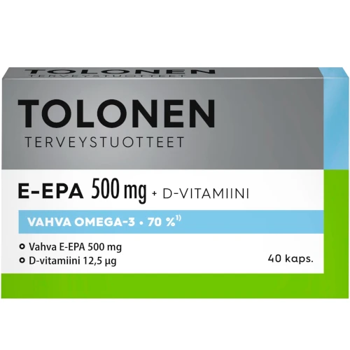 Витамины Tri Tolonen E-EPA 500 мг, 40 капс