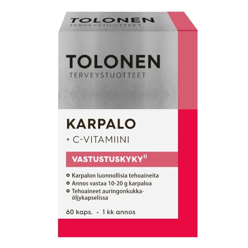 Бад клюква и витамин С для женского здоровья Tolonen Karpalo + C-vitamiini, 60 капс