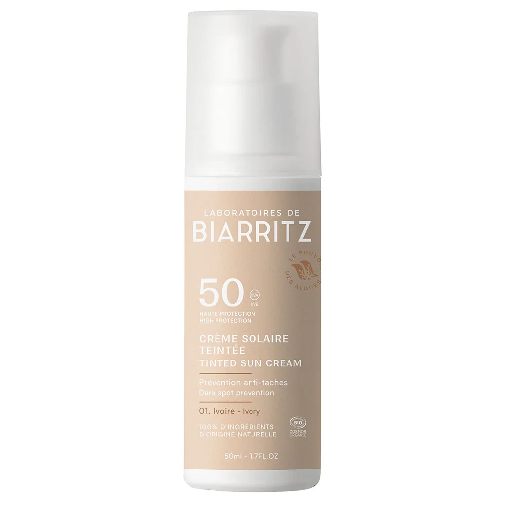 Тональный крем с защитой от солнца Laboratoires de Biarritz Tinted Sun Cream SPF50 цвет слоновая кость