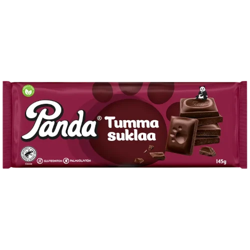 Тёмный шоколад Panda tumma suklaa, 145 гр